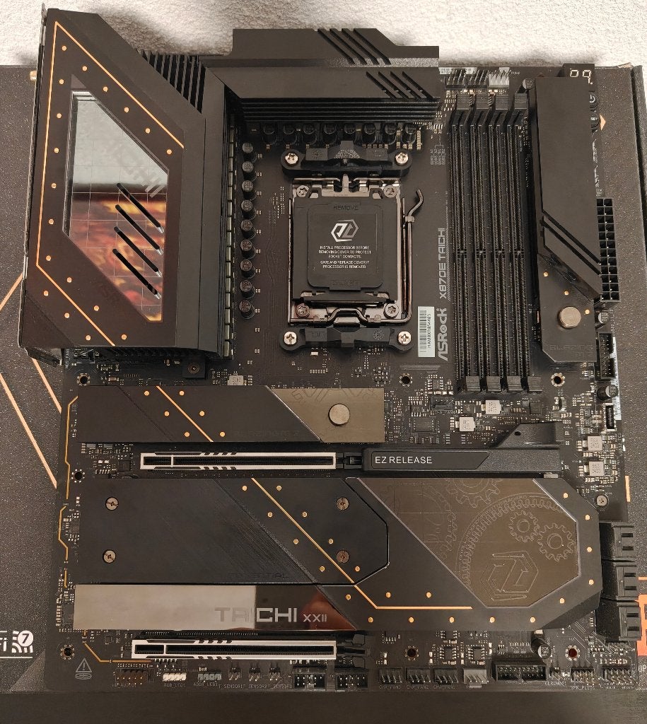 ASRock X870E Taichi AM5 Moederbord – Zo Goed Als Nieuw, Computers en Software, Ophalen of Verzenden, Zo goed als nieuw, DDR5, E-ATX