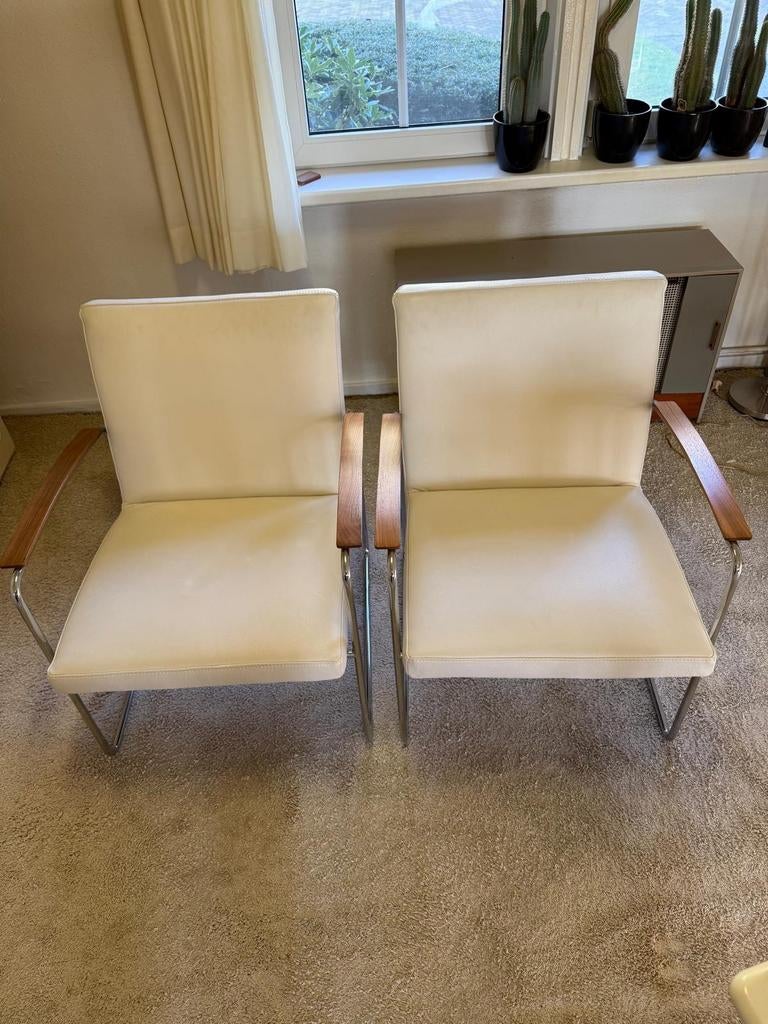 2 prachtige vintage Leolux stoelen - Zeer goede kwaliteit, Ophalen