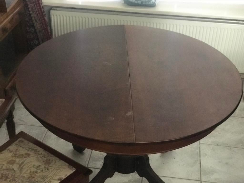 Klassieke eet tafel met 4 stoeltjes, Ophalen of Verzenden