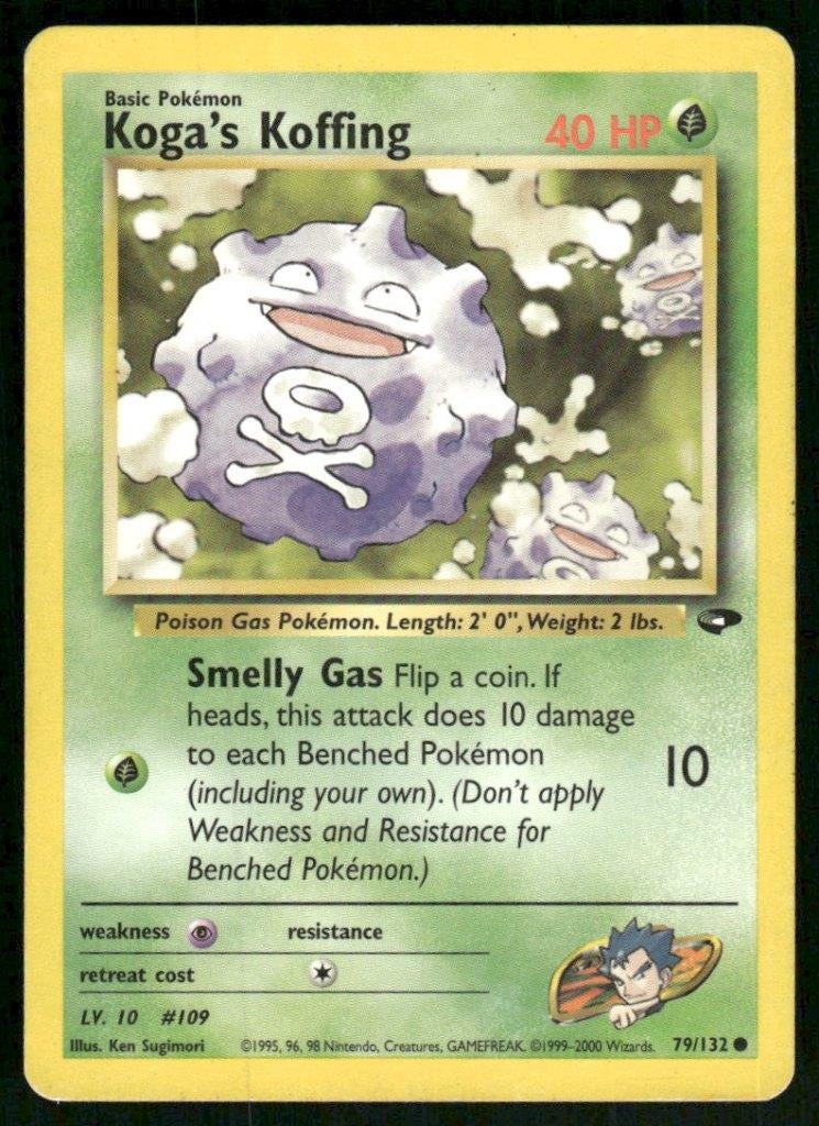 Koga's Koffing 79/132 - Gym Challenge, Verzenden, Gebruikt
