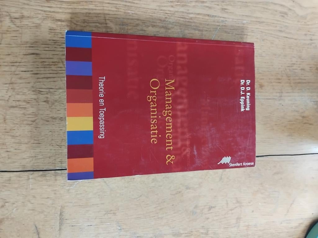 Management & Organisatie: Theorie en Toepassing (654 blz), Gelezen, Dr. D.J. Keuning, Dr. D.J. Eppink, Gamma, HBO