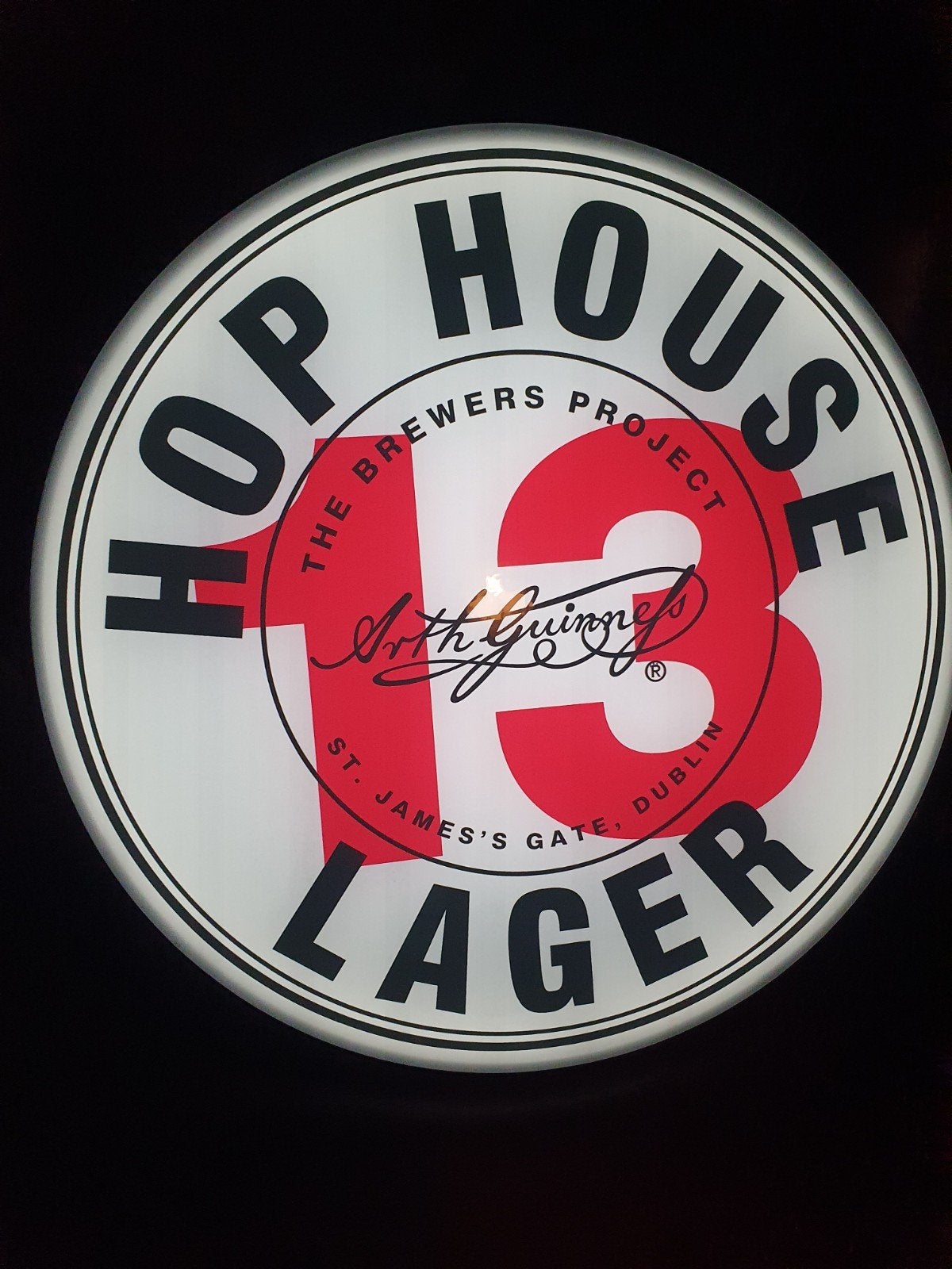 Lichtreclame Hop House 13 - nieuw, Verzenden, Nieuw, Lichtbak of (neon) lamp