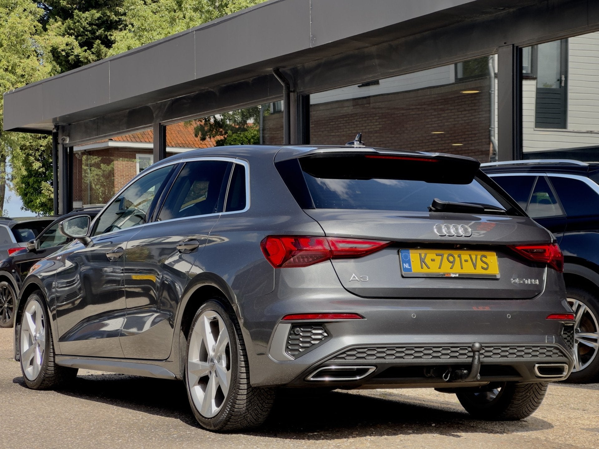 Audi A3 Sportback 35 TFSI AUT7 2X S-LINE EDITION ONE NAVI CA, 4 cilinders, 150 pk, 690 kg, Grijs