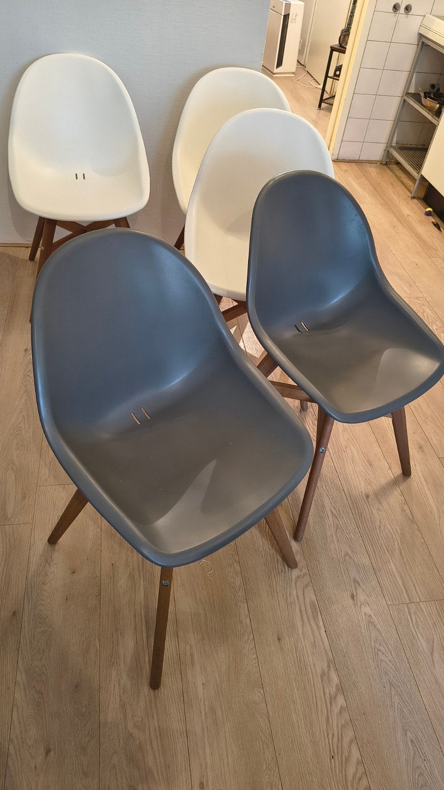 IKEA Kuipstoelen grijs, Gebruikt, Twee, Grijs, Ophalen