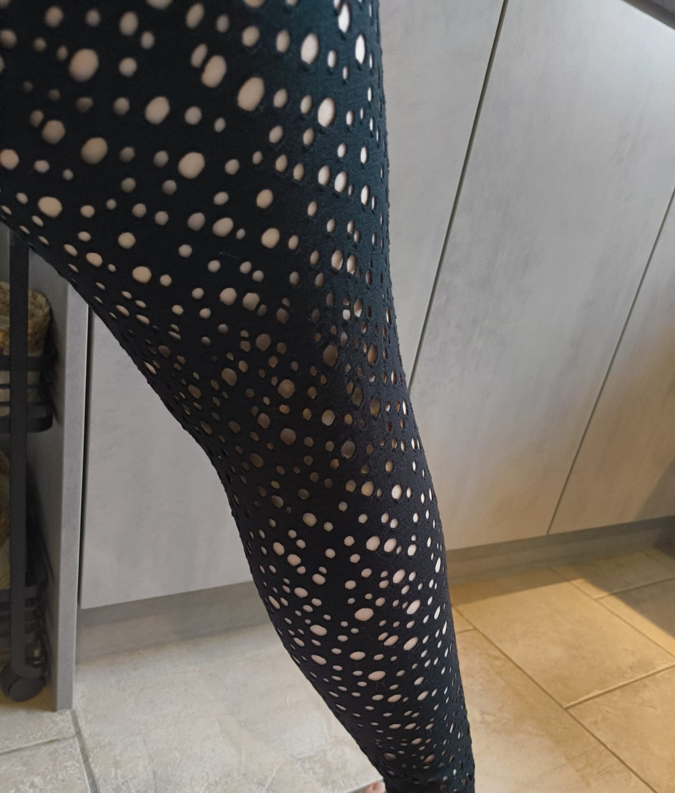 Boris Industries zwarte legging met gaten mt 48/50, Kleding | Dames, Boris Industries, Zwart, Nieuw, Ophalen of Verzenden