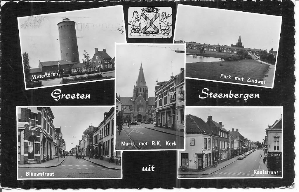 Groeten uit Steenbergen., Ophalen of Verzenden, 1960 tot 1980, Gelopen, Noord-Brabant