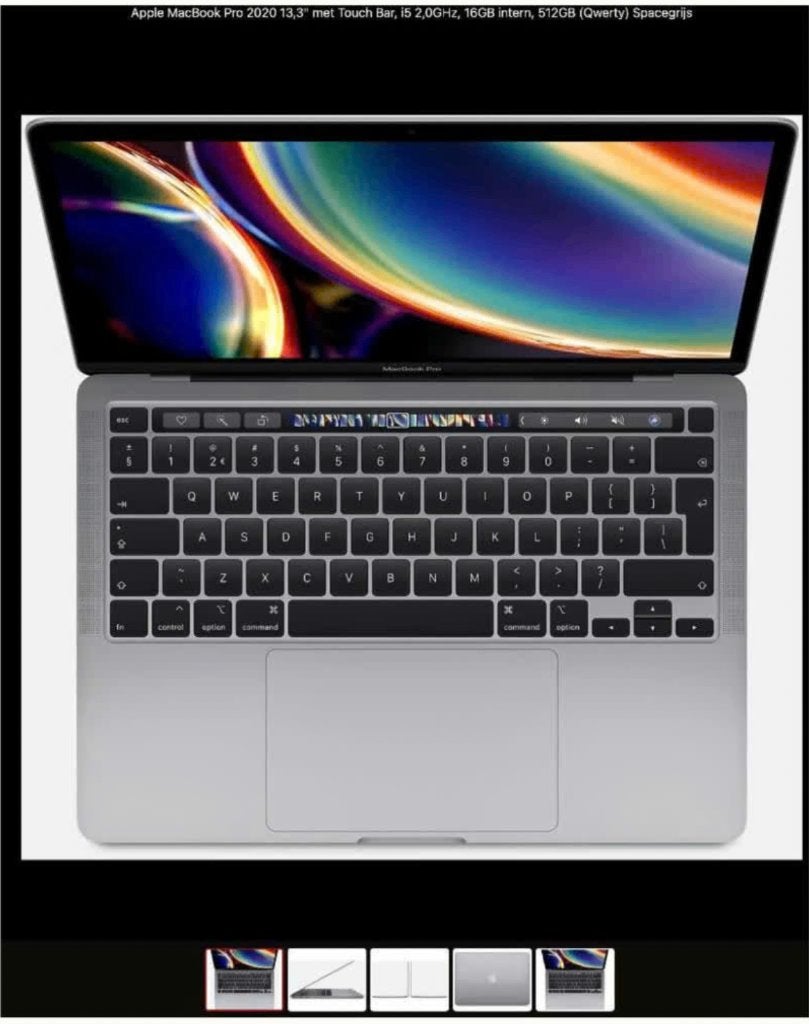 Apple MacBook Pro 13'' 2020 2GHz i5 16GB 512GB SSD, MacBook Pro, 2 tot 3 Ghz, Amsterdam, 13 inch