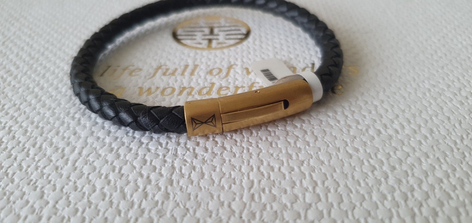 Vaderdag cadeau AZE JEWELS leren heren armband 21 cm nieuw, Ophalen of Verzenden, Nieuw, Leer