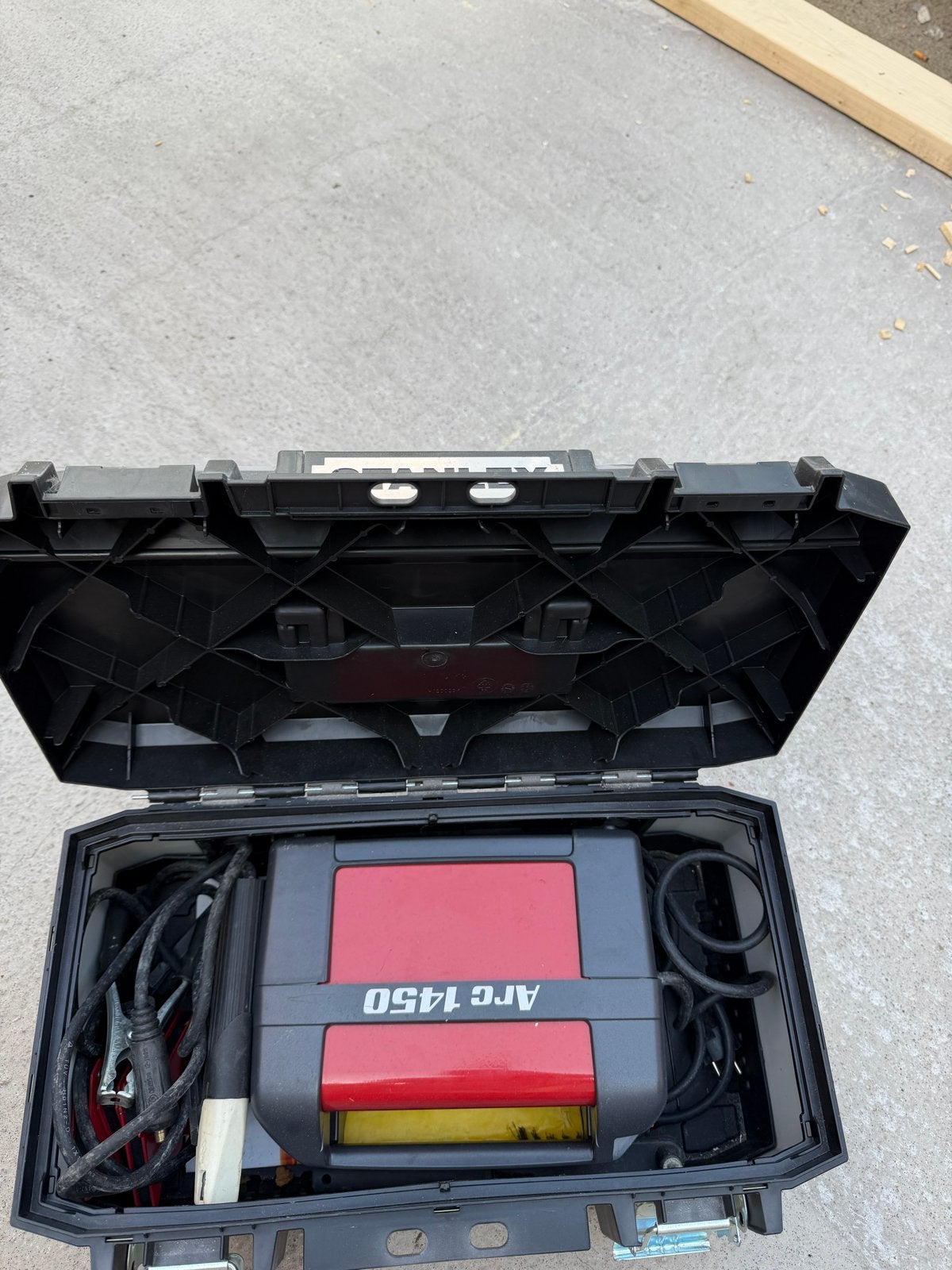 Stanley Arc 1450 Lasapparaat in koffer, Ophalen, Gebruikt, Minder dan 150 ampère, Elektroden