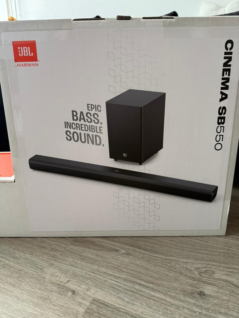 JBL Cinema SB550 zwart, Ophalen of Verzenden, Met externe subwoofer, Nieuw