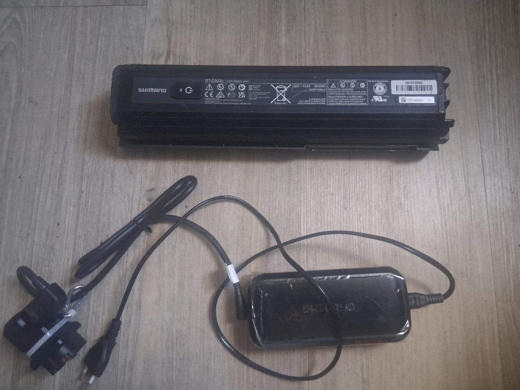 Shimano steps BT-E8035-L fietsaccu 36V | 14Ah | 504Wh | 42cm, Ophalen of Verzenden, Zo goed als nieuw