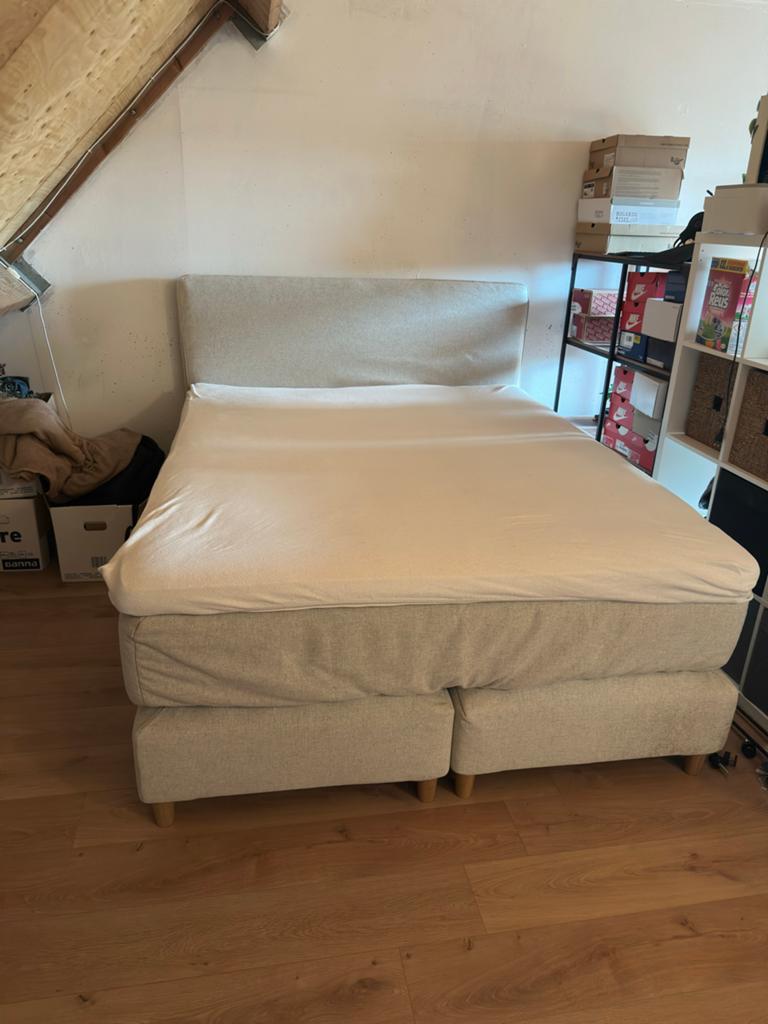 Ikea Dunvik bed 160x200 - zo goed als nieuw, Huis en Inrichting, Ophalen, Zo goed als nieuw, Tweepersoons, 160 cm