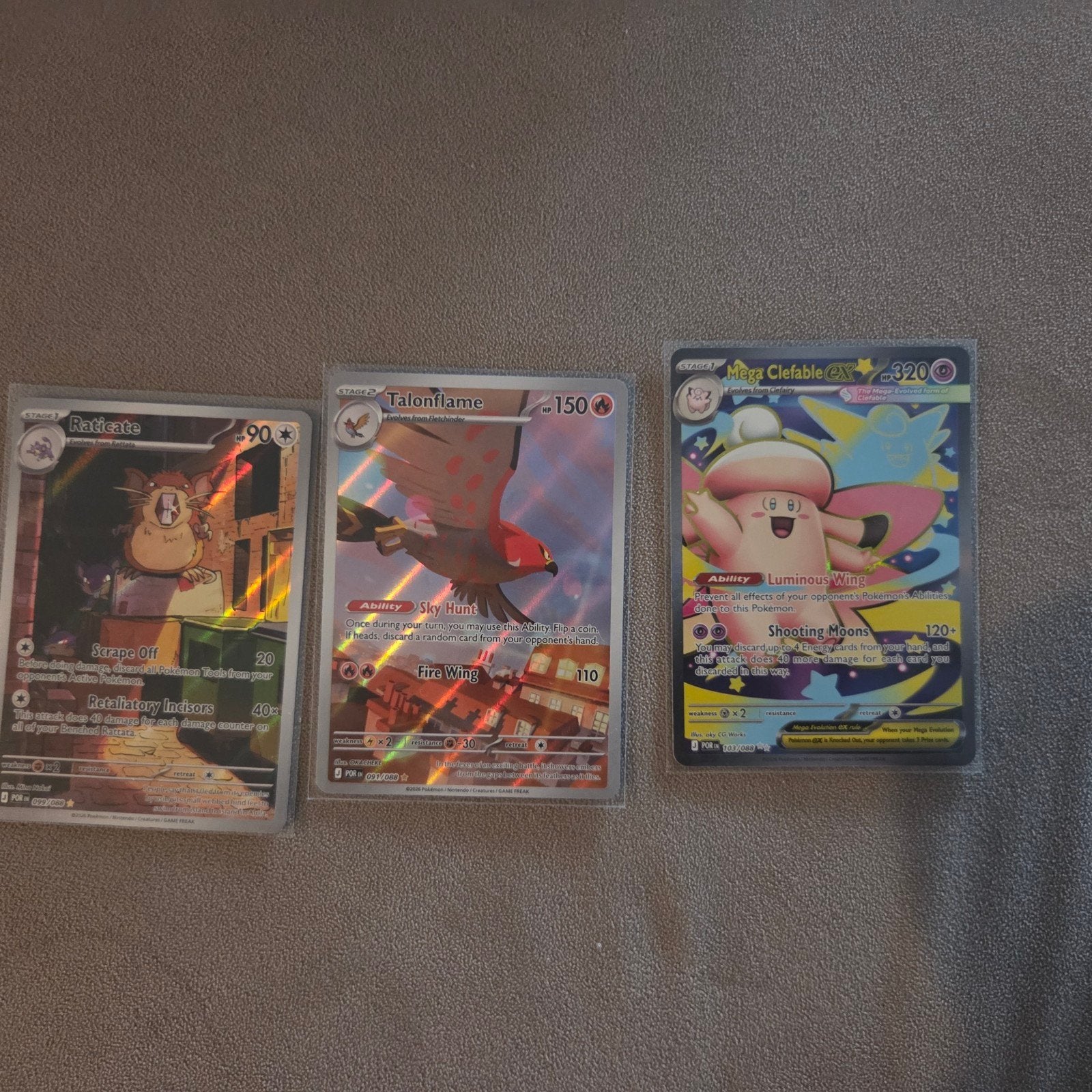 3 Pokémon kaarten: Perfect Order hitjes NM, Ophalen of Verzenden, Nieuw, Meerdere kaarten