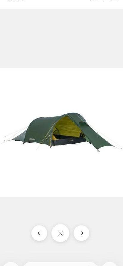 Ultralight tent Nordisk Halland 2 pp.+ Footprint, Ophalen of Verzenden, Zo goed als nieuw, Overige typen