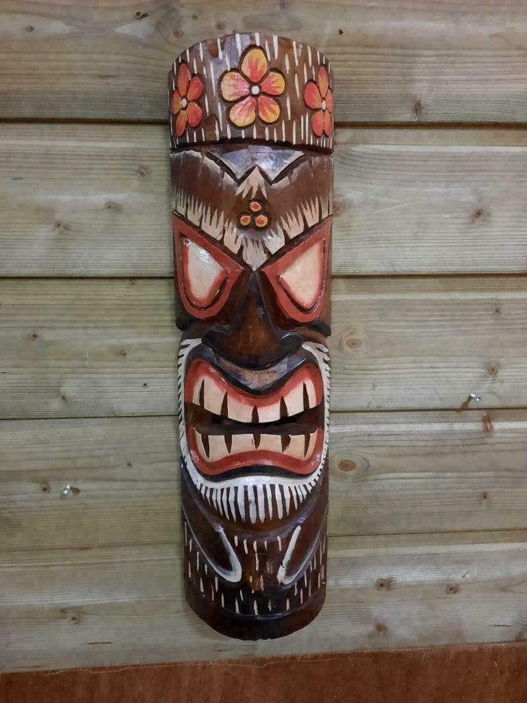 Tiki Masker 3 Flowers, Ophalen of Verzenden