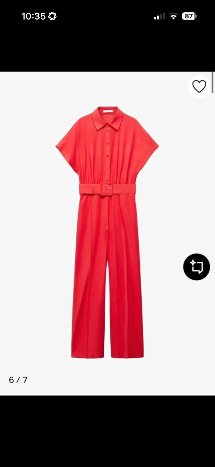 Mango jumpsuit, Ophalen of Verzenden, Zo goed als nieuw, Maat 36 (S), Rood
