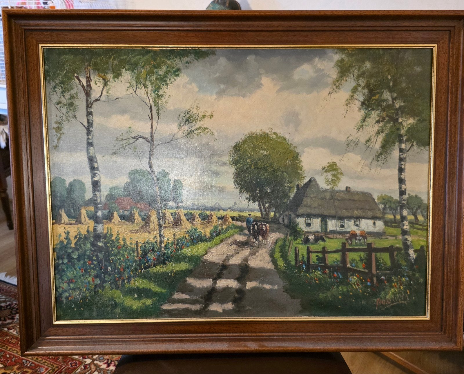 Adrianus Verveen, 1912-1988, Zomerlandschap, gesigneerd, Ophalen