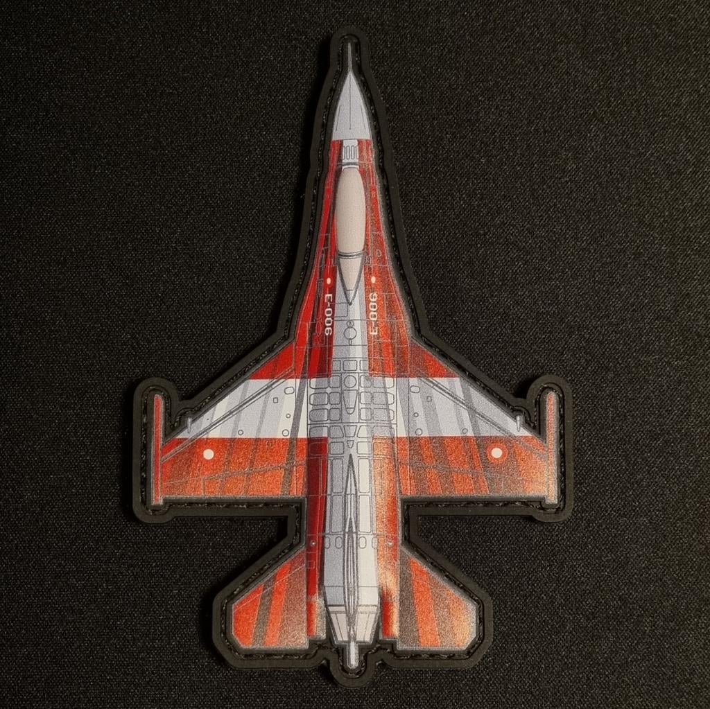 Danish Air Force F-16 Demo Team Patch, Verzenden, Luchtmacht, Amerika, Embleem of Badge