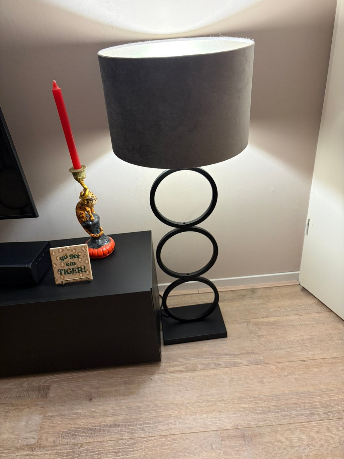2 loods 5 grote lampen met kap, Ophalen, Zo goed als nieuw, Rond
