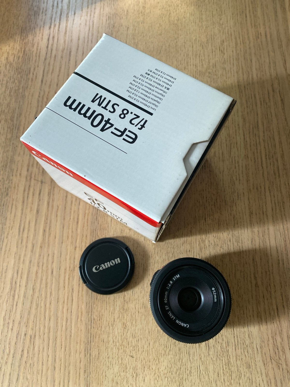Canon EF 40mm f/2.8 STM Pancake Lens, Audio, Tv en Foto, Autofocus, Ophalen of Verzenden, Zo goed als nieuw, Standaardlens