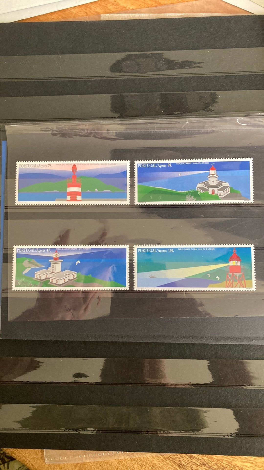 Portugal Azoren 457/60 vuurtoren post fris/1574 A, Ophalen of Verzenden