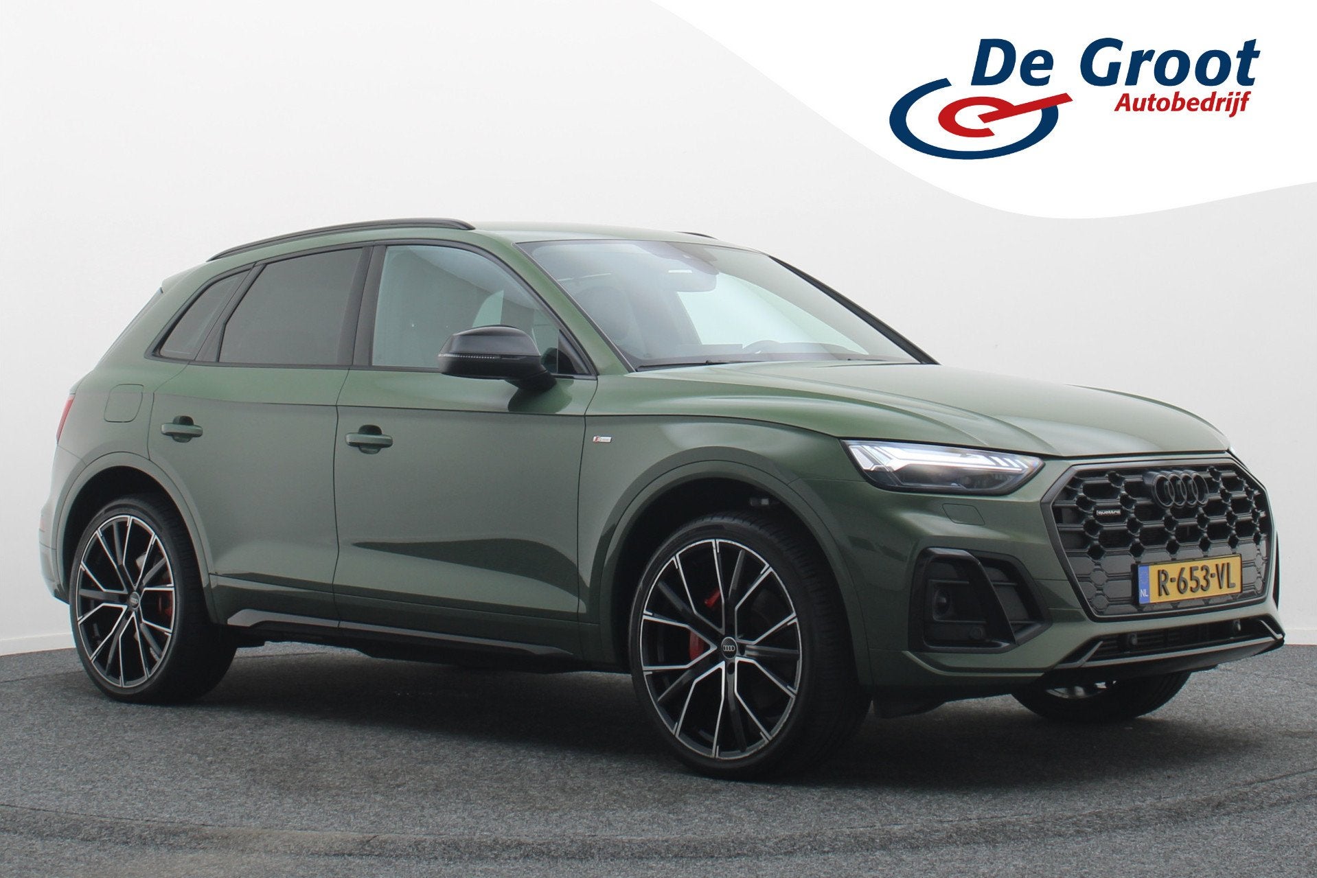 Audi Q5 50 TFSI e S edition Virtual Cockpit, ACC, Camera, Ap, Automaat, Gebruikt, 4 cilinders, Leder en Stof