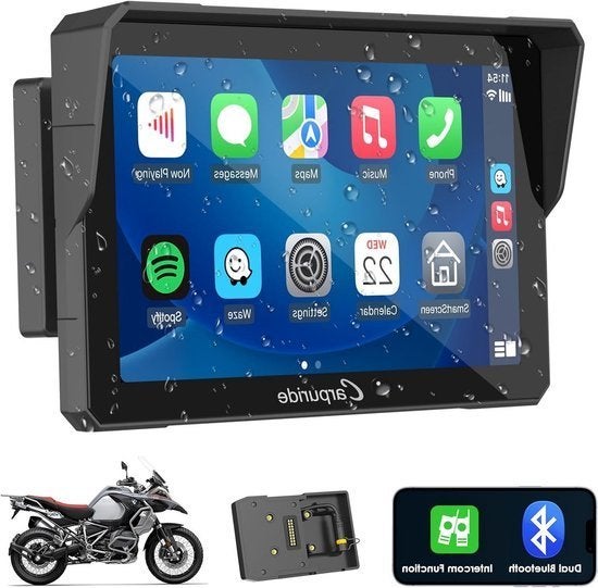 Motorfiets CarPlay-scherm – Motorfiets Navigatiesysteem, Corvance B.V., Verzenden, Nieuw, Corvancebol@gmail.com