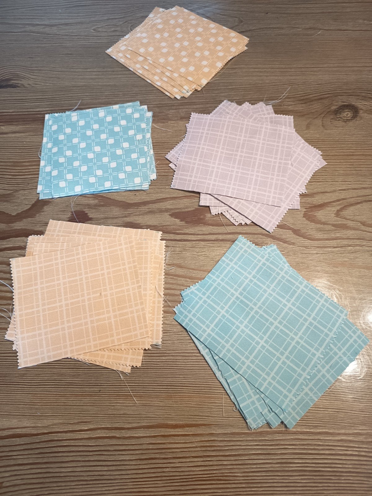 50 patchwork lapjes, Nieuw, Ophalen of Verzenden, 30 tot 120 cm, Katoen