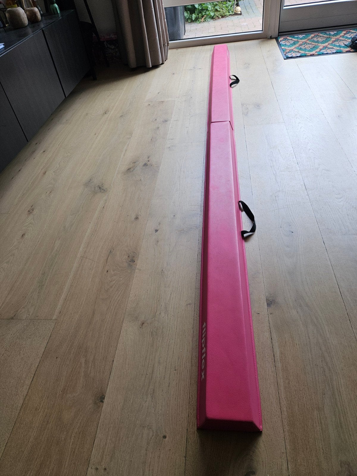 Flipflex opvouwbare gymnastiek/turn balk roze, Ophalen, Zo goed als nieuw