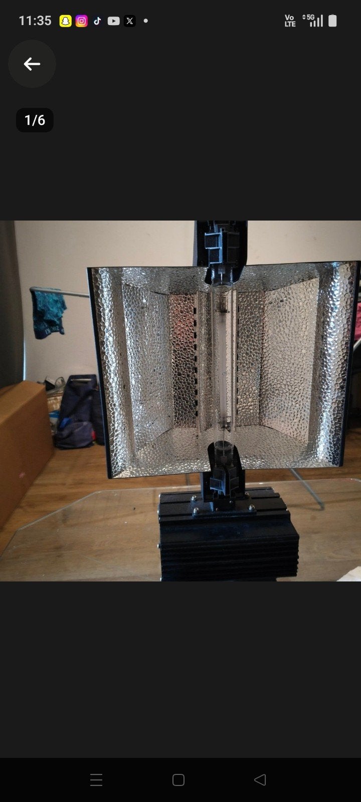 Lumen King 1000W kweeklamp met reflector, Ophalen, Zo goed als nieuw
