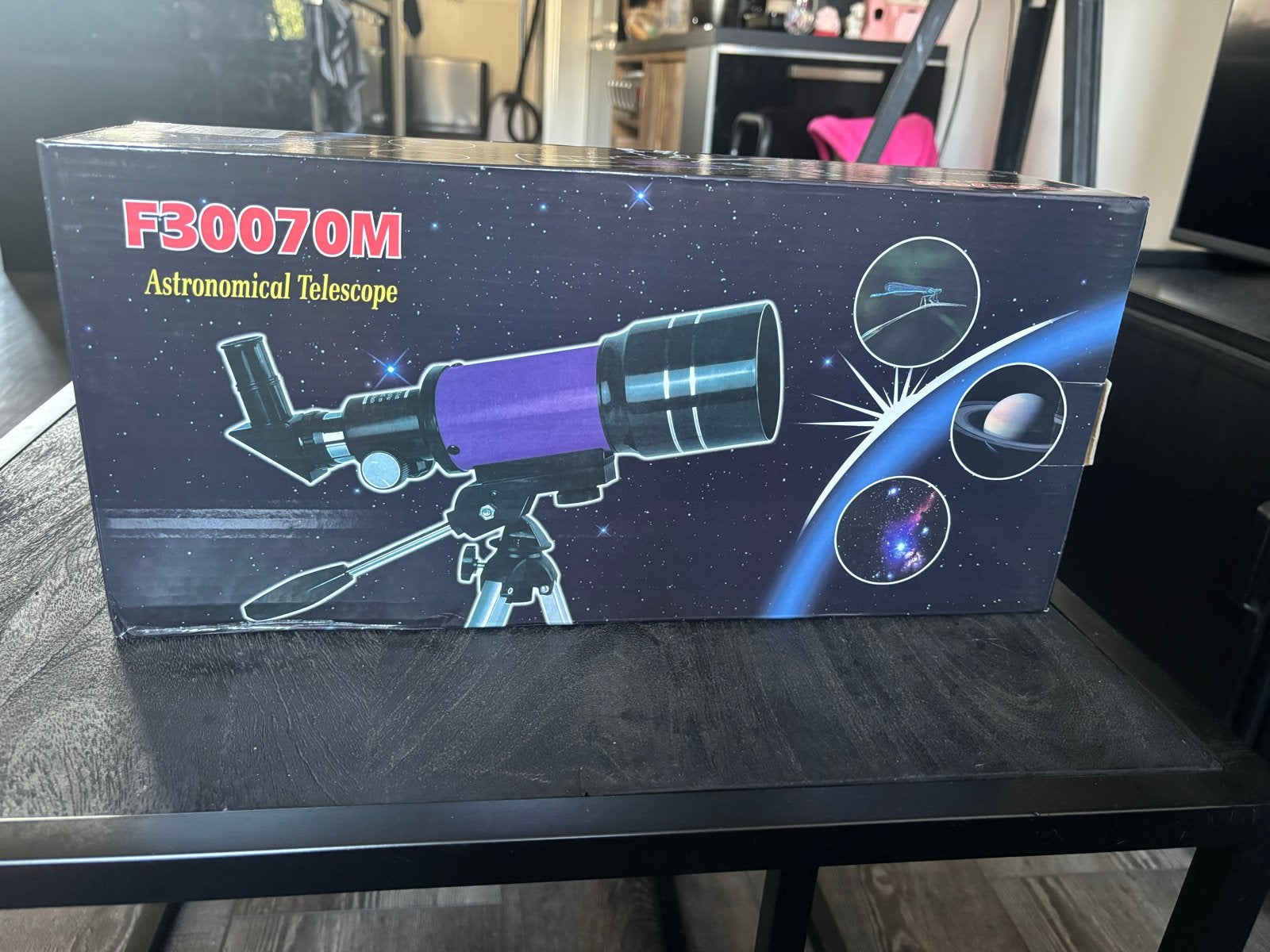 F30070M Astronomische Telescoop met Statief, Lenzentelescoop (refractor), Ophalen of Verzenden, Minder dan 80 mm, Nieuw