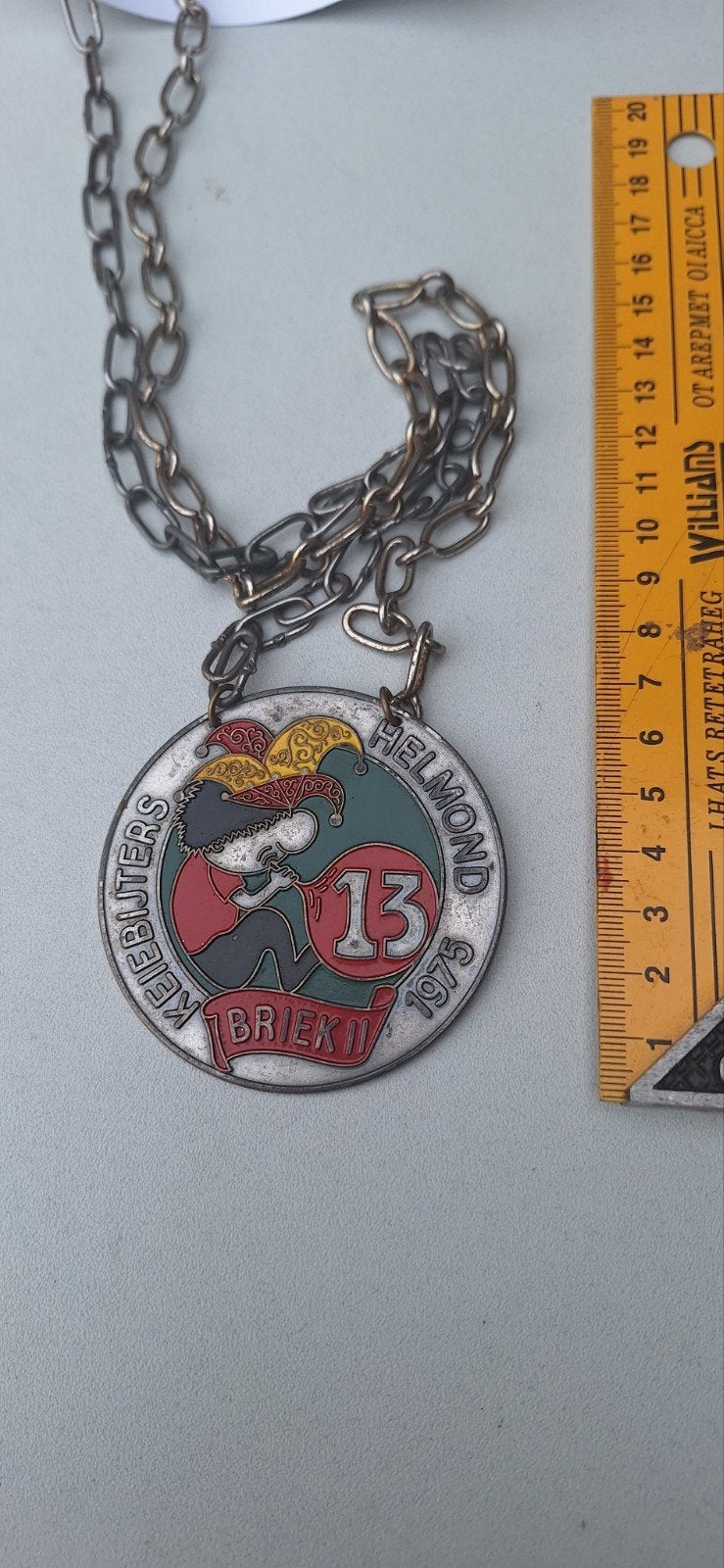 Carnaval medaille Keiebijters Helmond 1975 (22.3), Ophalen of Verzenden, Overige materialen