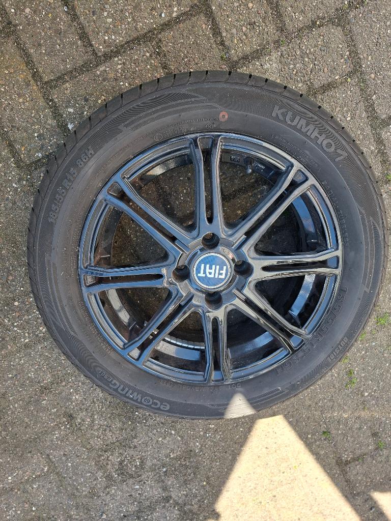 velgen fiat 500, Auto-onderdelen, Banden en Velgen, Ophalen, Gebruikt, 15 inch, Velg(en)