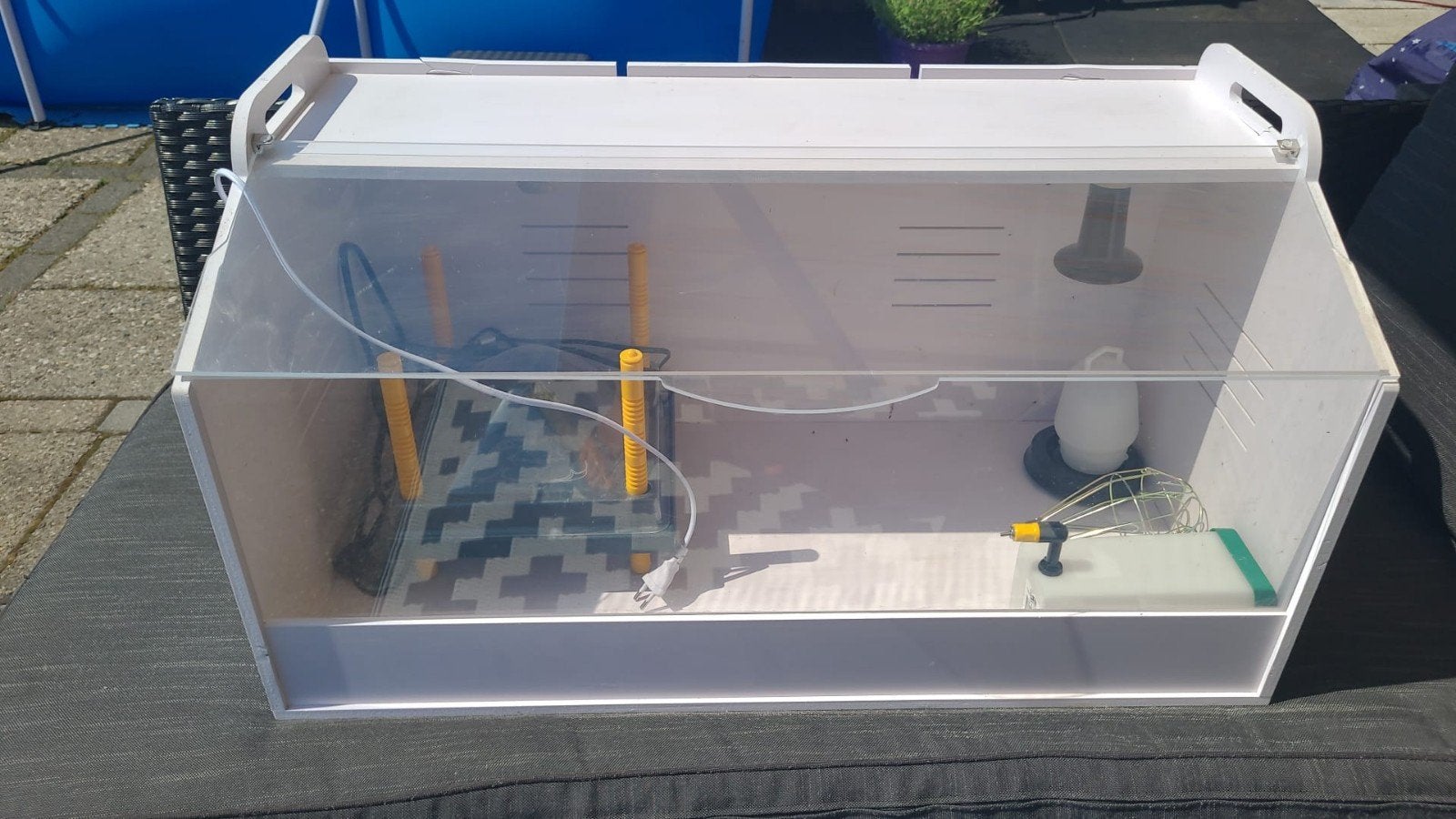 🐤🐣Opfokbak voor kuikens incl. warmtelamp en dimmer 🐣🐤, Ophalen, Zo goed als nieuw, Overige typen