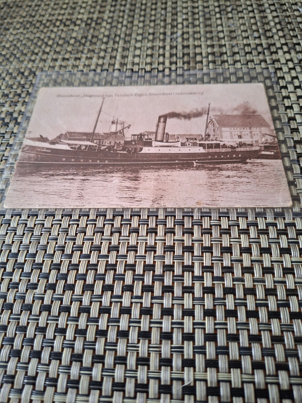texel stoomboot Onderneming Texel teso, Verzamelen, Ophalen of Verzenden, 1920 tot 1940, Gelopen, Waddeneilanden