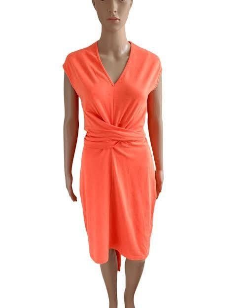 Leuk  oranje jurkje,  maat M. Van Monique Collignon., Kleding | Dames, Maat 38/40 (M), Nieuw, Oranje, Ophalen of Verzenden