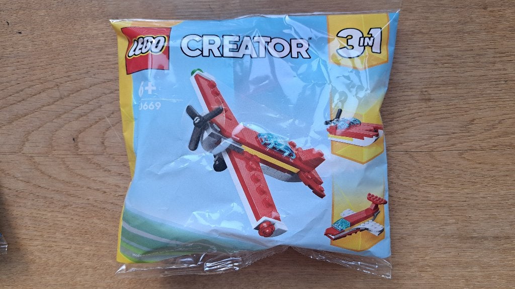 Lego Creators Klassiek rood vliegtuig 3-in-1 (30669), Ophalen, Lego, Nieuw, Compleet
