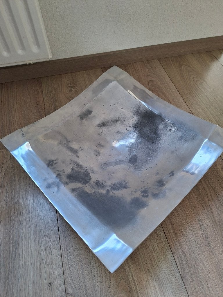 Brass en Boom schaal, Op voet, Schaal, Vierkant, Ophalen of Verzenden