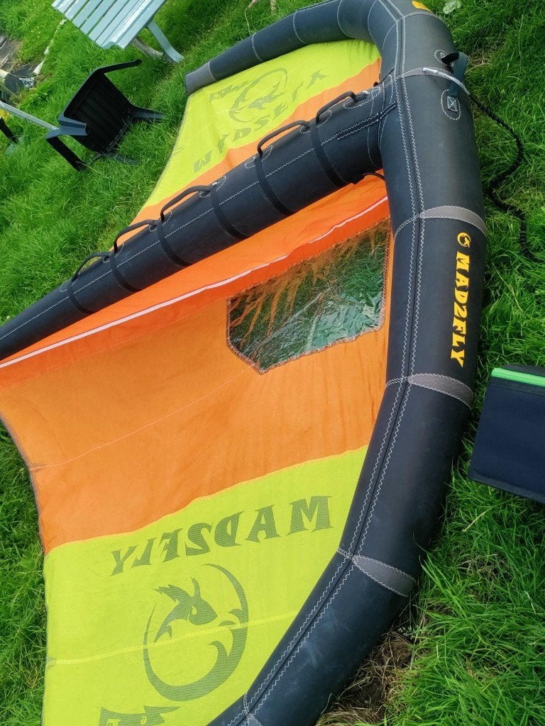 Mad2fly 6 meter 6m wing wingfoilen, Watersport en Boten, Ophalen, Gebruikt, Wingsurf-wing