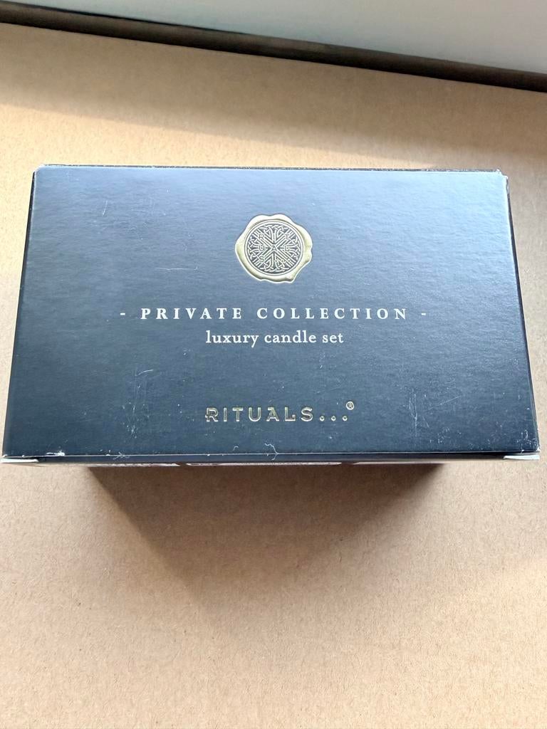 Rituals Private Collection Luxury Candle Set, Huis en Inrichting, Ophalen, Overige materialen, Zwart, Nieuw
