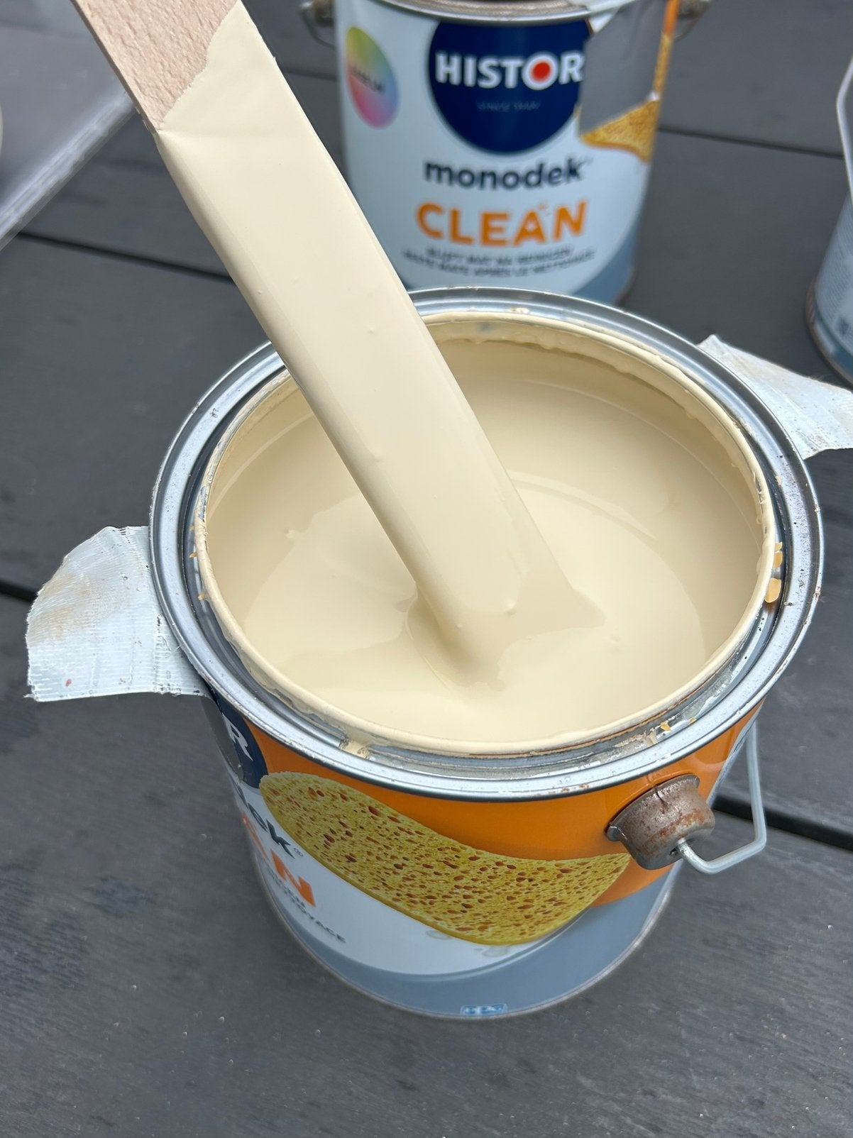 Afneembare Muurverf Hister Monodek Clean - nieuw in blik, Ophalen, Beige, Minder dan 5 liter, Verf