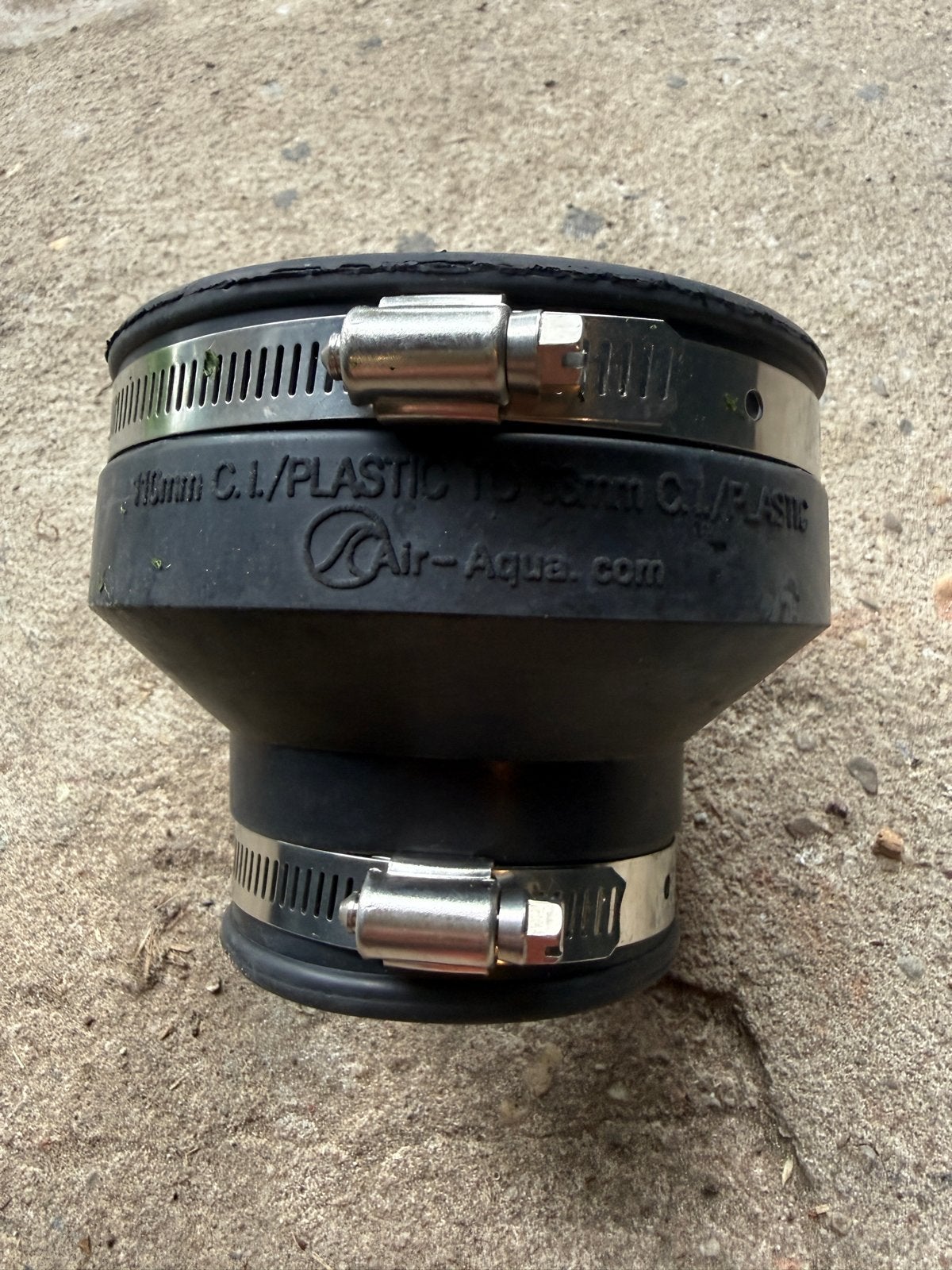 Air-Aqua PVC/Gietijzer Afvoer Verloopstuk 110mm naar 63mm, Doe-het-zelf en Verbouw, Nieuw, Ophalen of Verzenden, Minder dan 2 meter