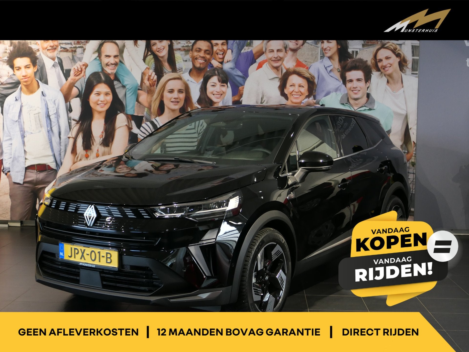 Renault Symbioz 1.8 E-Tech full hybrid 160 techno - Occasion, Auto's, Renault, Dealer onderhouden, 4 cilinders, Bedrijf, Hybride Elektrisch/Benzine