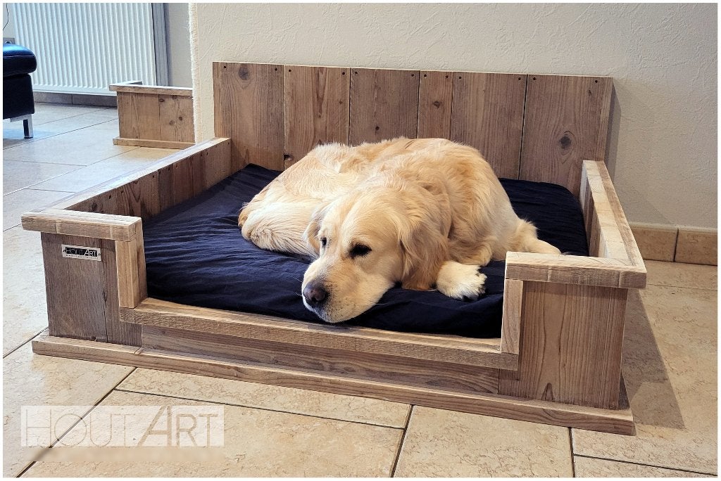 Luxe hondenmand met verhoogde achterwand, NIEUW!