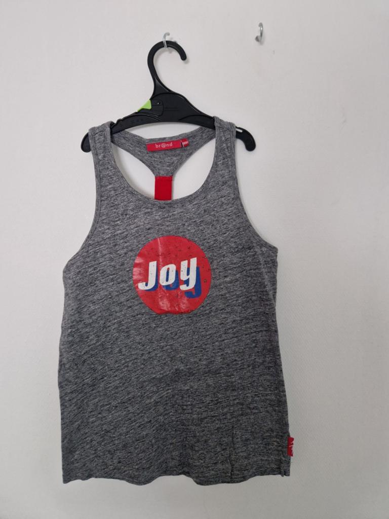Grijs br@nd Joy racerback top, Kinderen en Baby's, Kinderkleding | Maat 158, Ophalen of Verzenden, Nieuw, Meisje