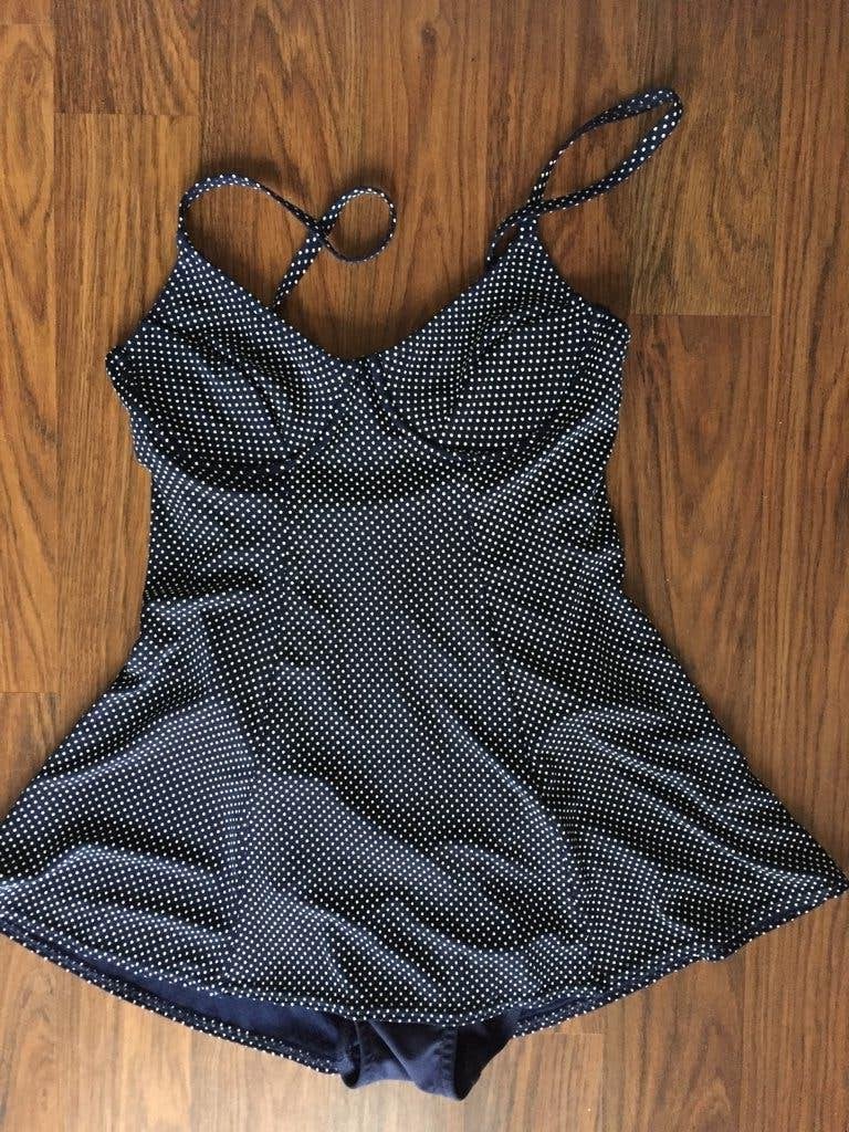 zwemjurkje zwemjurk badpakjurk polkadot badpakjurkje blauw M, Overige typen, Beach Cabana, Blauw, Nieuw
