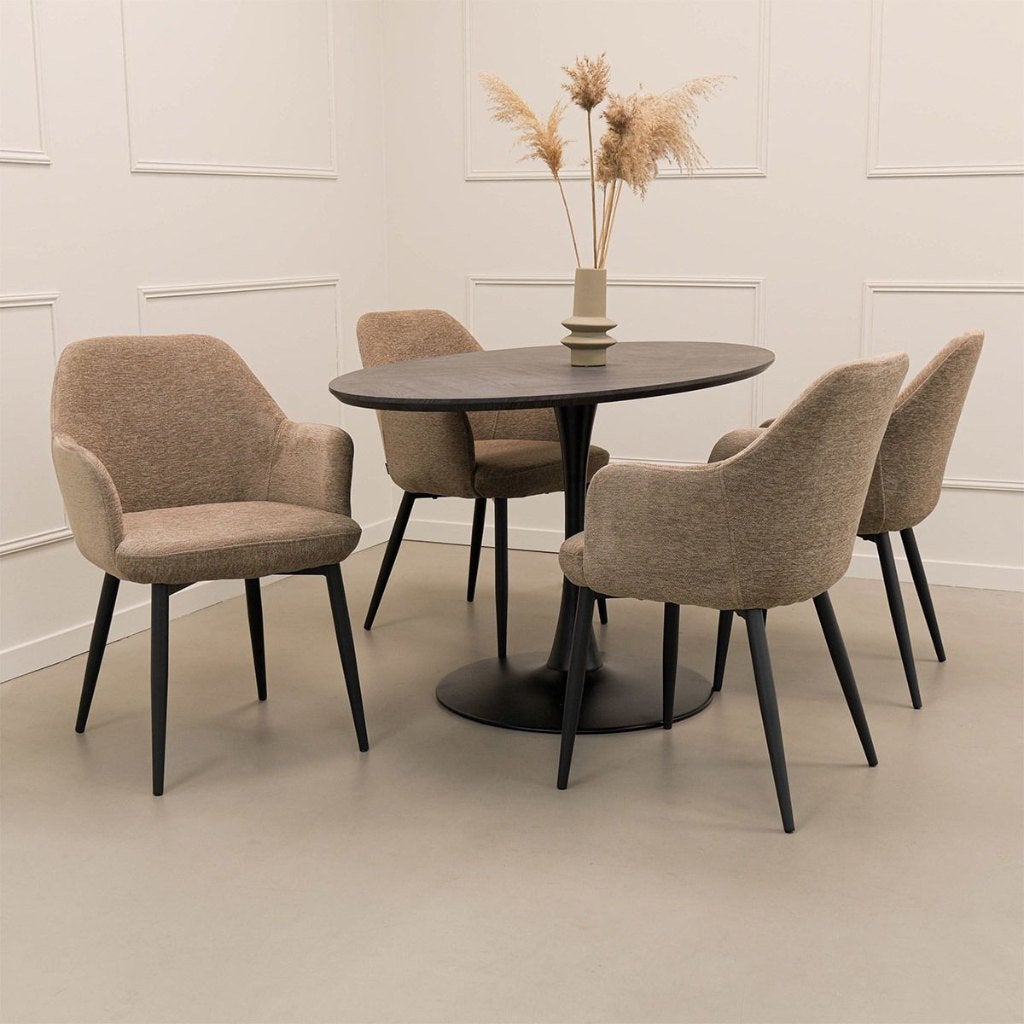 Foto 2 van KICK Eettafel Tafel - Jari Zwart - Nieuw - 160cm