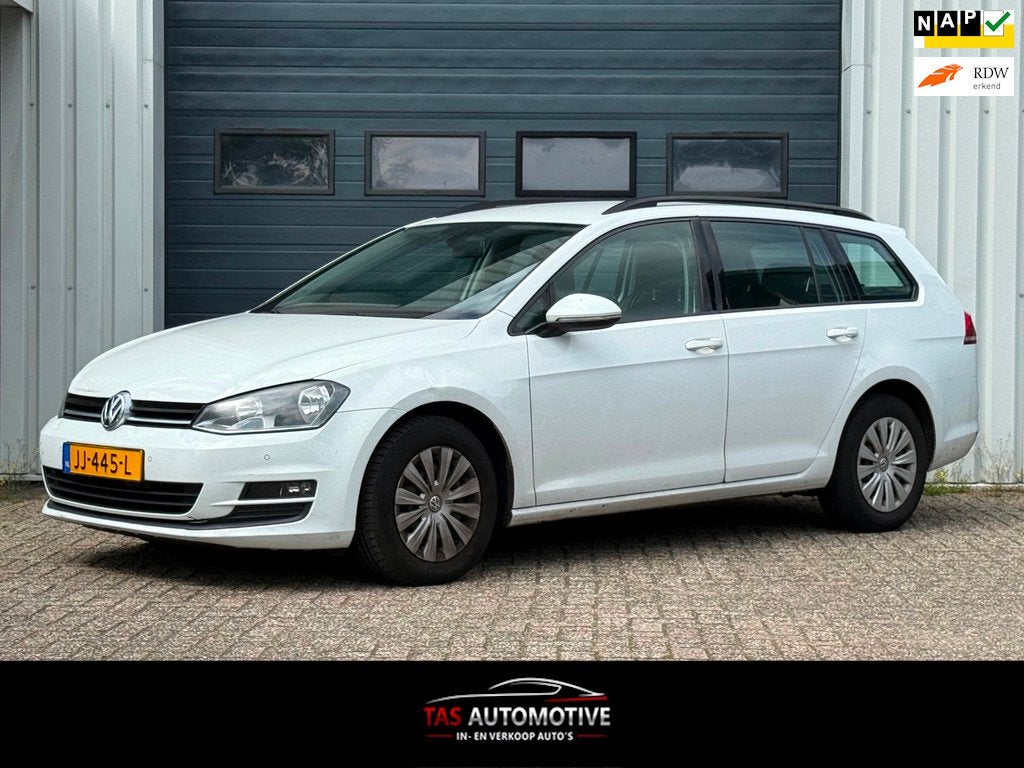 Volkswagen Golf Variant 1.6 TDI Trendline 2e EIG / NAVI, Auto's, Volkswagen, Gebruikt, Euro 6, 4 cilinders, Wit