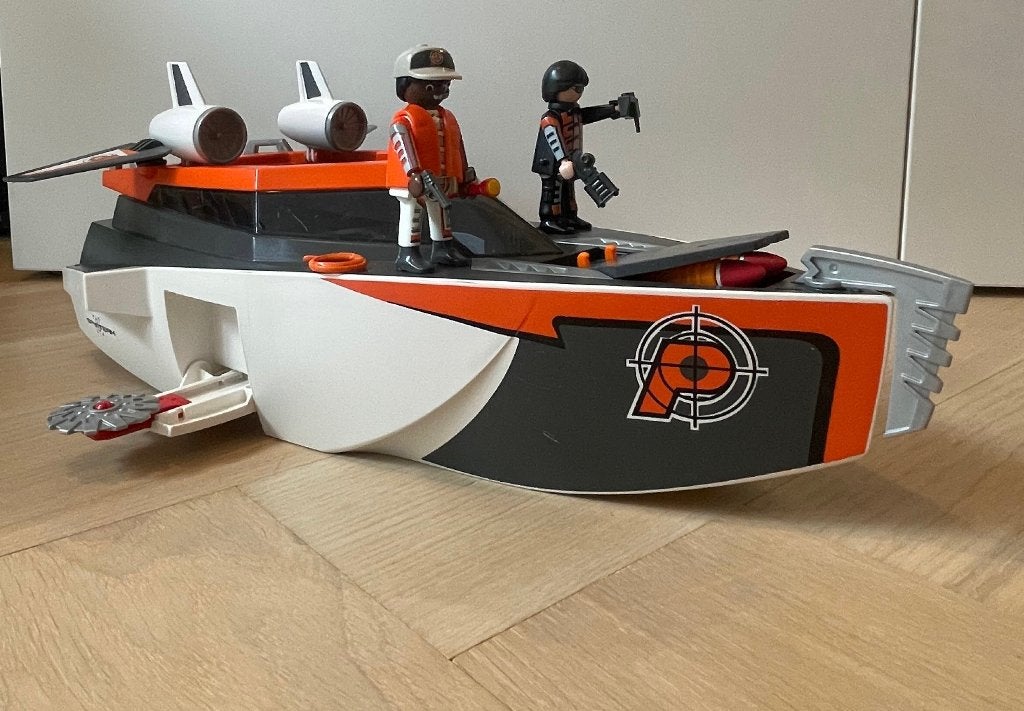 Playmobil Speedboot top agents - Zo goed als nieuw