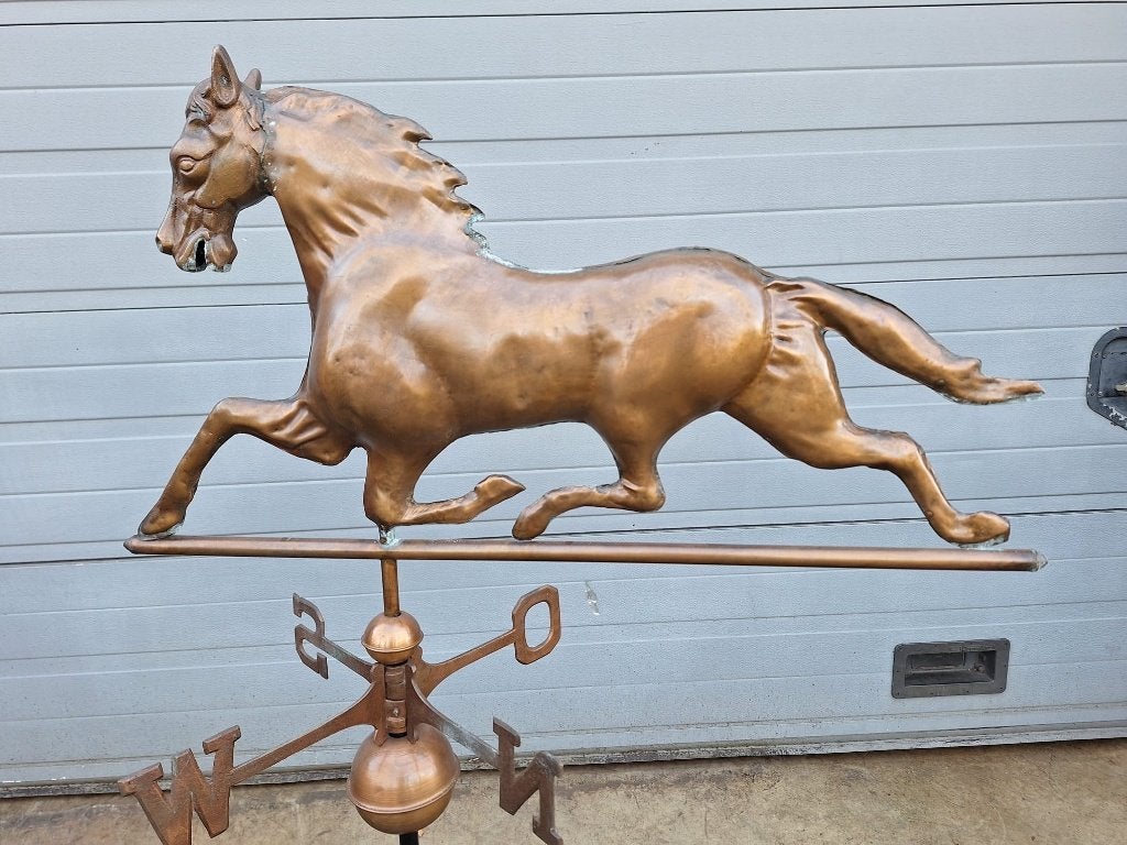 koperen paard windwijzer, Ophalen of Verzenden, Nieuw